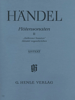 G. Henle Verlag - Flute Sonatas, Volume II, Halle Sonatas - Handel/Bensieck - Flute/Basso Continuo - Book