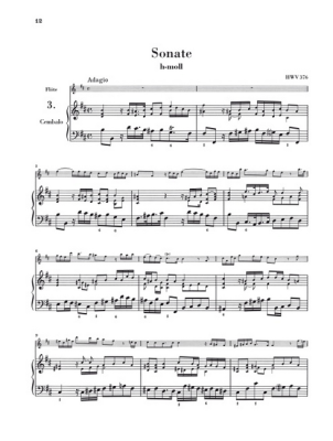 Flute Sonatas, Volume II, \'\'Halle Sonatas\'\' - Handel/Bensieck - Flute/Basso Continuo - Book