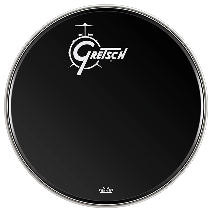 20\'\' Bass Drum Head w/Logo - Ebony