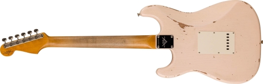Stratocaster Relic Late1962  quincaillerie Closet Classic et touche en palissandre (fini Super Faded Aged Shell Pink)