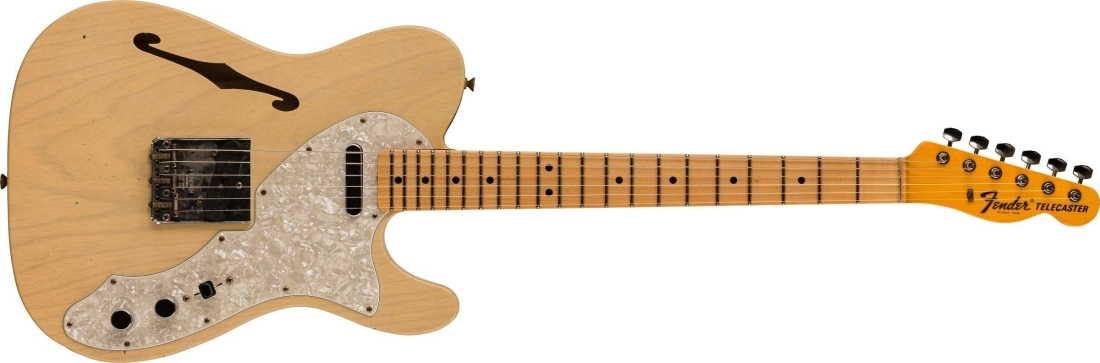 1968 Telecaster Thinline Journeyman Relic, Quartersawn Maple Neck - Aged Vintage Blonde