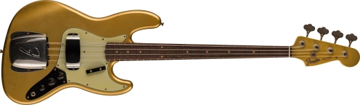 Fender Custom Shop - 1963 Jazz Bass Journeyman Relic, Rosewood Fingerboard - Aged Aztec Gold
