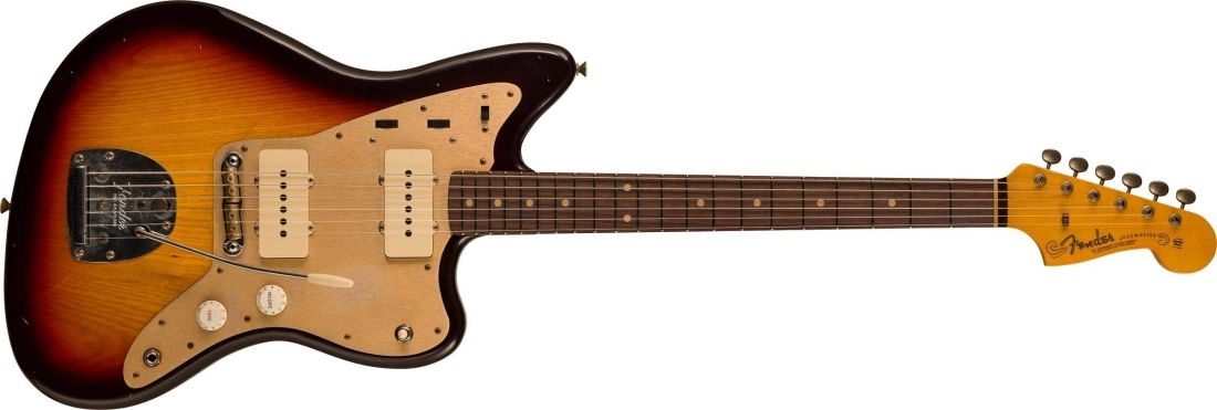 1959 250K Jazzmaster Journeyman Relic, Rosewood Fingerboard - Chocolate 3-Colour Sunburst