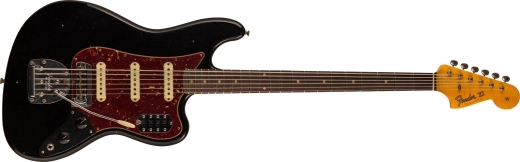 Fender Custom Shop - Bass VI Journeyman Relic, Rosewood Fingerboard - Aged Black