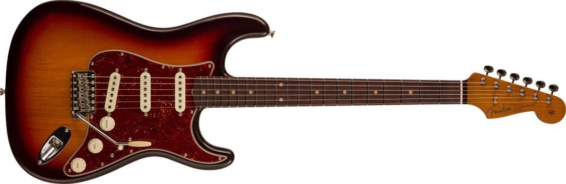 Limited Edition Roasted Pine Stratocaster DLX Closet Classic, Rosewood Fingerboard - Chocolate 3-Colour Sunburst