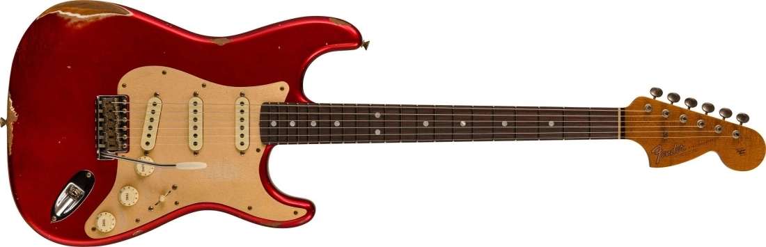 Limited Edition Roasted \'\'Big Head\'\' Stratocaster Relic, Rosewood Fingerboard - Aged Candy Apple Red