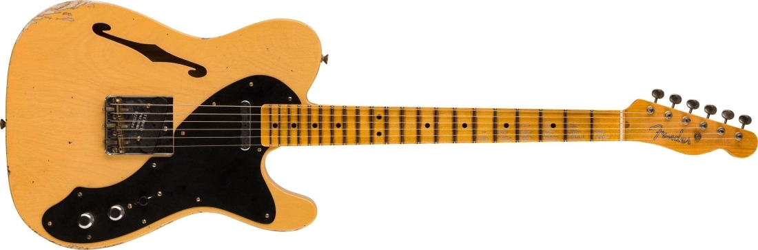 Limited Edition Nocaster Thinline Relic, 1-Piece Quartersawn Maple Neck - Aged Nocaster Blonde