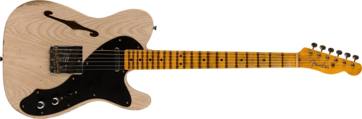 Fender Custom Shop - Nocaster Thinline Relic en srie limite  manche en rable monobloc sci sur quartier (fini Aged White Blonde)