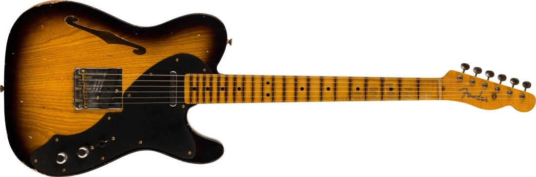 Limited Edition Nocaster Thinline Relic, 1-Piece Quartersawn Maple Neck - Aged 2-Colour Sunburst