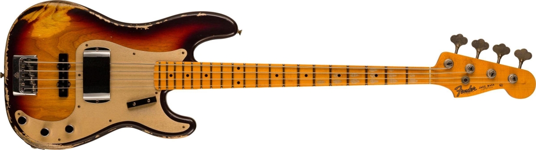 Limited Edition 1959 Precision Bass Special Relic, Quartersawn Maple Neck - Chocolate 3-Colour Sunburst
