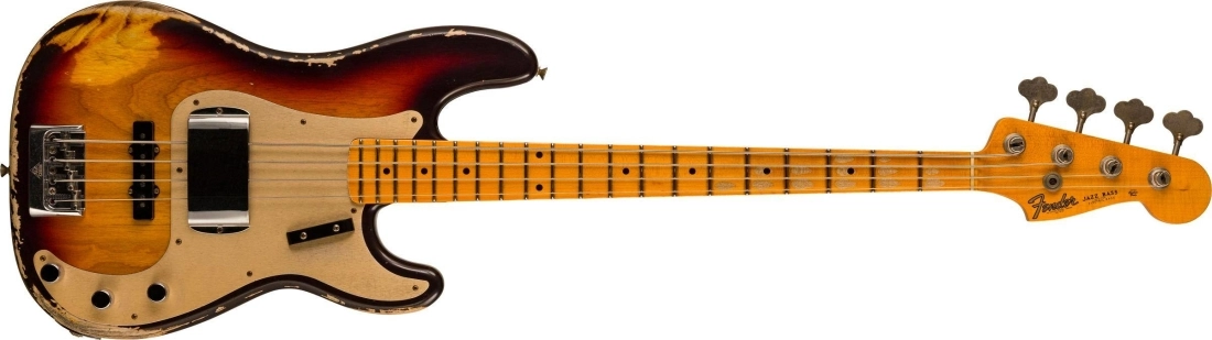 Limited Edition 1959 Precision Bass Special Relic, Quartersawn Maple Neck - Chocolate 3-Colour Sunburst