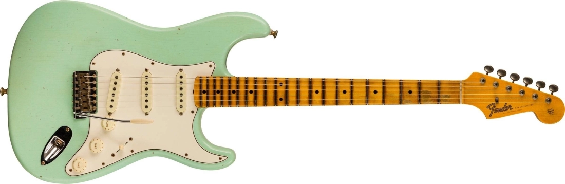 Postmodern Strat Journeyman Relic, Quartersawn Maple Neck - Aged Surf Green