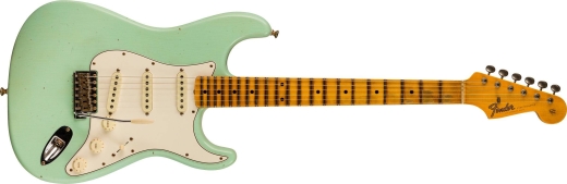 Fender Custom Shop - Postmodern Strat Journeyman Relic, Quartersawn Maple Neck - Aged Surf Green