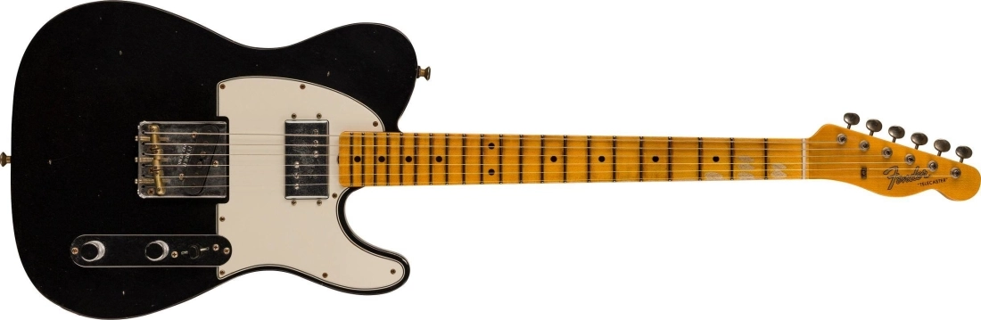 Postmodern Tele Journeyman Relic, Quartersawn Maple Neck - Aged Black