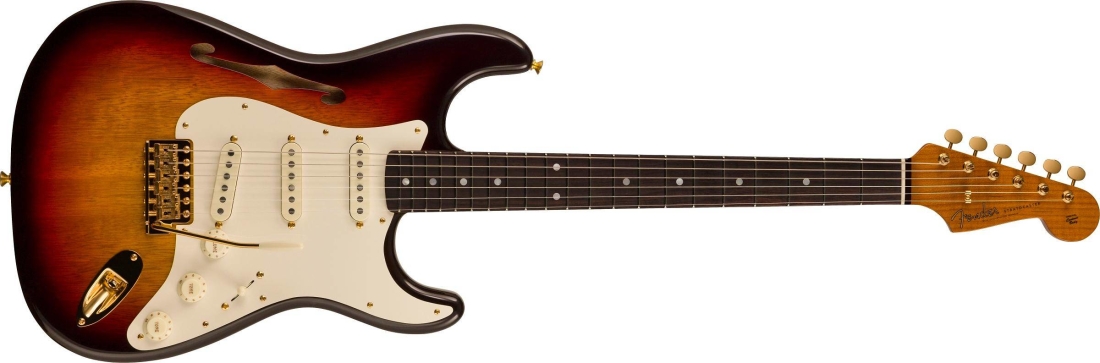 Artisan Korina Stratocaster, Rosewood Fingerboard - Chocolate 3-Colour Sunburst