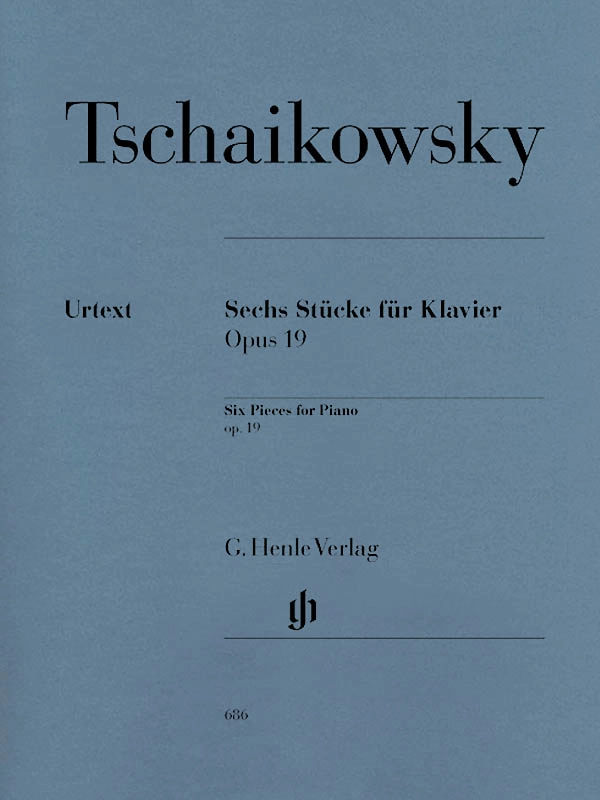 Six Piano Pieces op. 19 - Tchaikovsky/Vajdman - Piano - Book