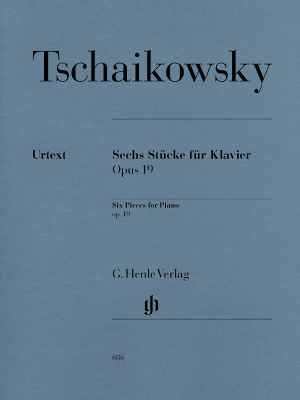 Six Piano Pieces op. 19 - Tchaikovsky/Vajdman - Piano - Book