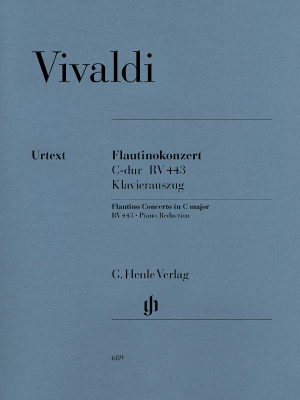 G. Henle Verlag - Flautino Concerto (Recorder/Flute) C major RV 443 - Vivaldi/Wiese - Flute/Piano Reduction - Sheet Music