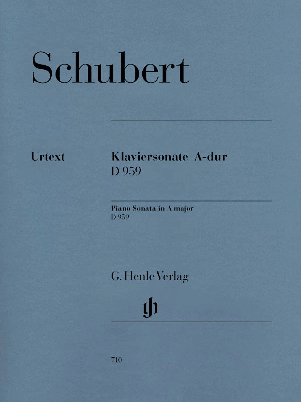 Piano Sonata A major, D 959 - Schubert/Mies - Piano - Sheet Music