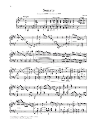 Piano Sonata A major, D 959 - Schubert/Mies - Piano - Sheet Music