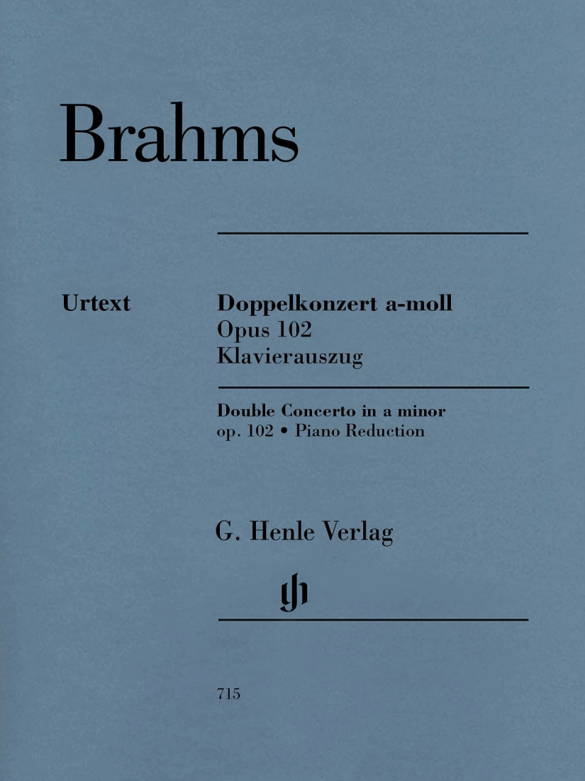 Double Concerto a minor op. 102 - Brahms/Struck - Violin/Cello/Piano - Score/Parts