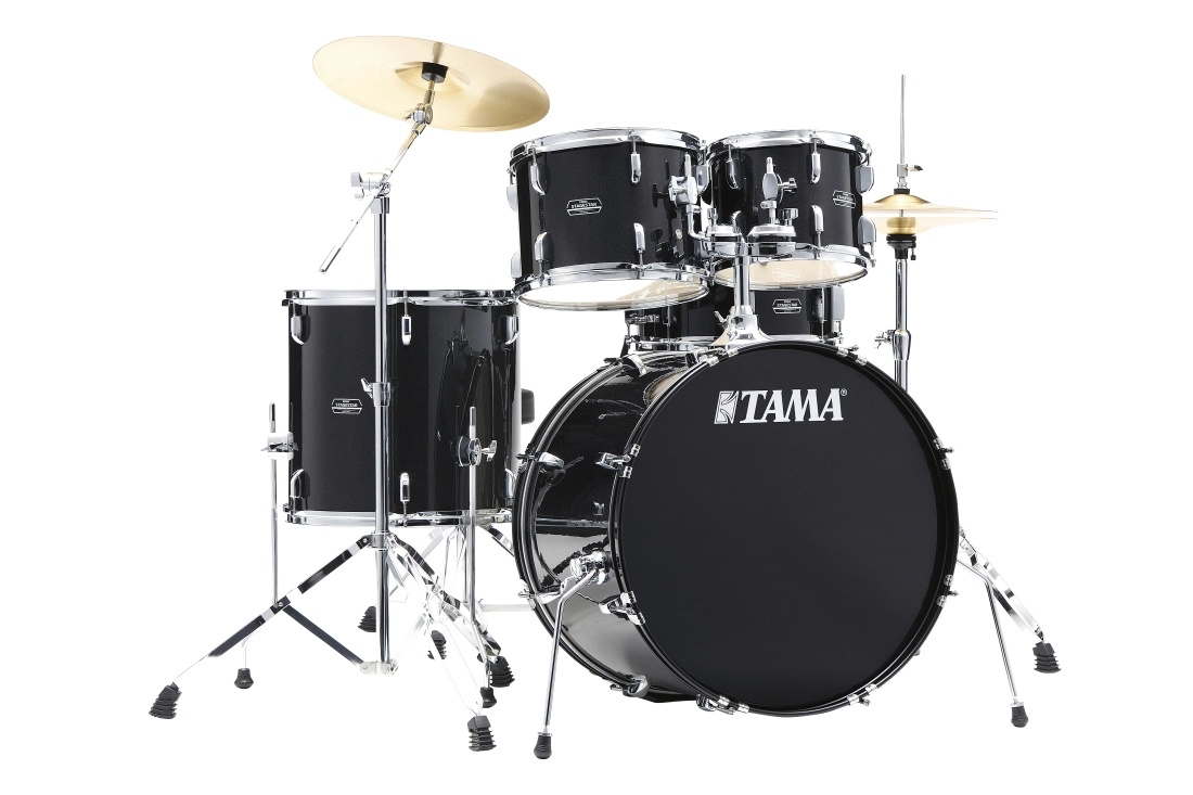 Stagestar 5-Piece Complete Drum Kit (22,10,12,16,SD) - Black Night Sparkle