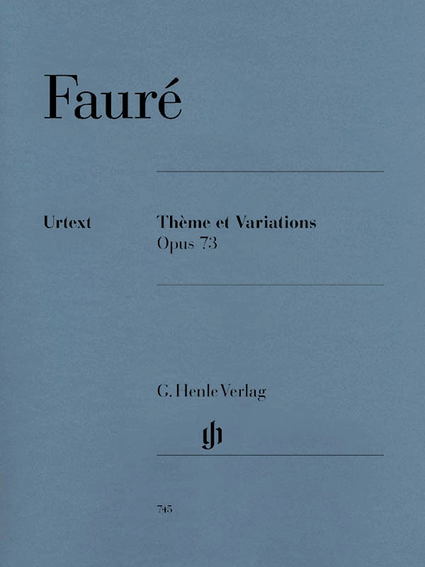 Theme et Variations op. 73 - Faure/Jost - Piano - Sheet Music