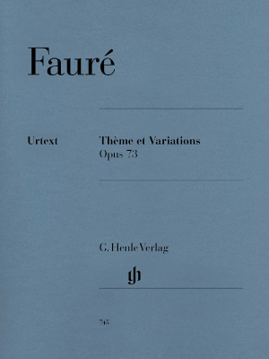 Theme et Variations op. 73 - Faure/Jost - Piano - Sheet Music