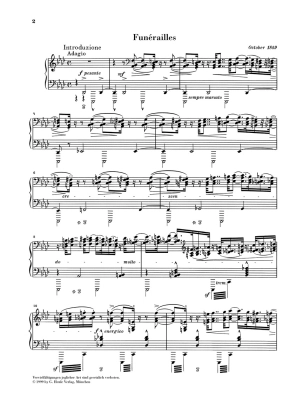 Funerailles - Liszt/Heinemann - Piano - Sheet Music