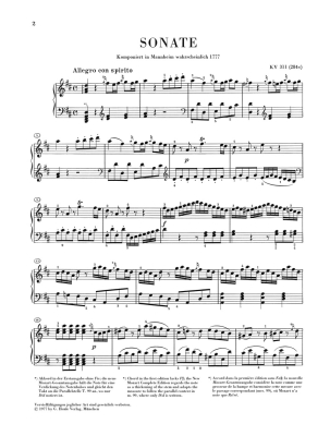 Sonata D major K. 311 (284c) - Mozart/Herttrich - Piano - Sheet Music