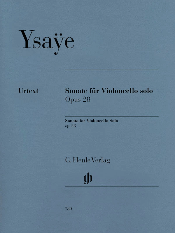 Sonata op. 28 - Ysaye/Bellisario - Solo Cello - Sheet Music