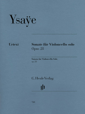 G. Henle Verlag - Sonata op. 28 - Ysaye/Bellisario - Solo Cello - Sheet Music