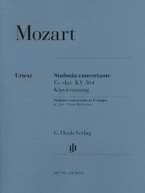 Sinfonia Concertante E flat major K. 364 - Mozart/Seiffert - Violin/Viola/Piano Reduction - Book