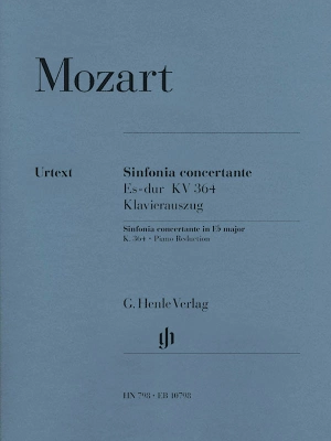 G. Henle Verlag - Sinfonia Concertante E flat major K. 364 - Mozart/Seiffert - Violin/Viola/Piano Reduction - Book