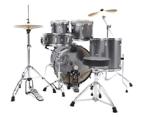Stagestar 5-Piece Complete Drum Kit (22,10,12,16,SD) - Cosmic Silver Sparkle