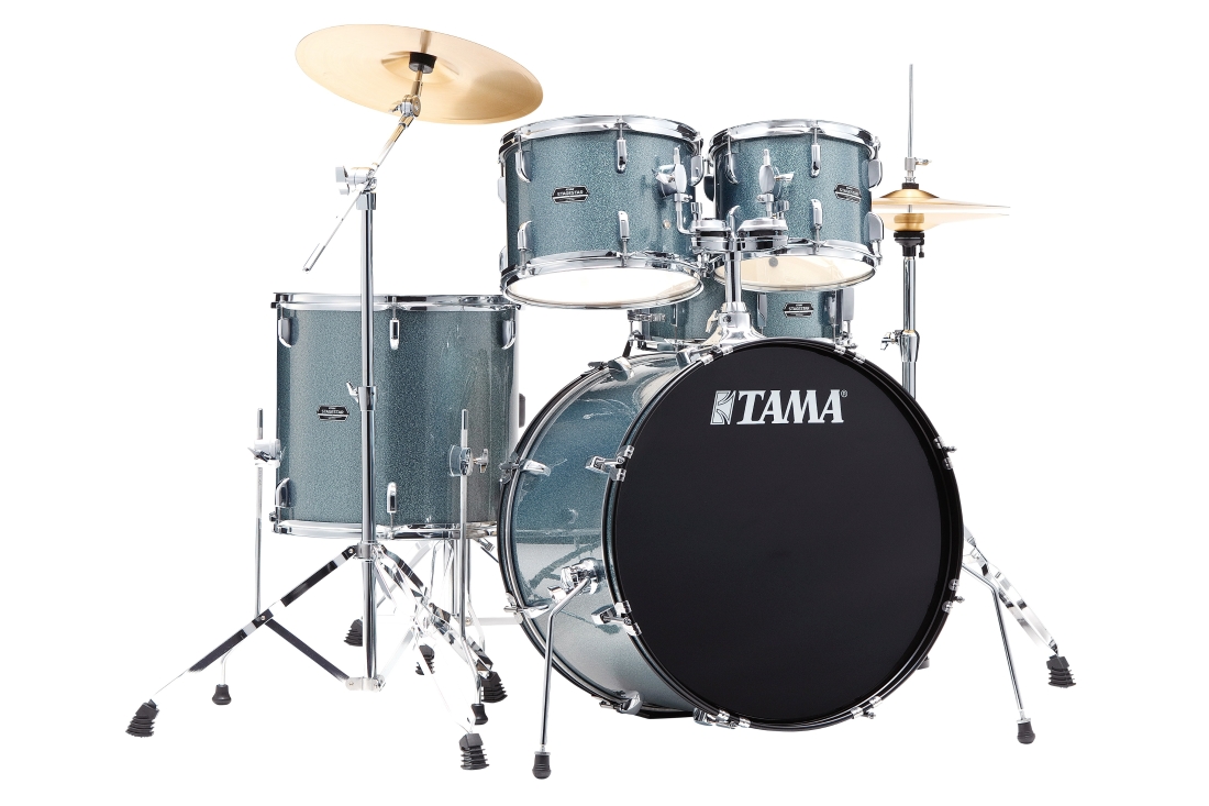Stagestar 5-Piece Complete Drum Kit (22,10,12,16,SD) - Sea Blue Mist