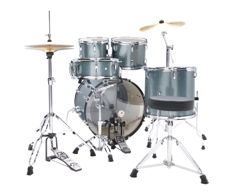 Stagestar 5-Piece Complete Drum Kit (22,10,12,16,SD) - Sea Blue Mist