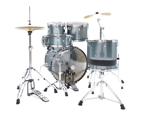 Stagestar 5-Piece Complete Drum Kit (22,10,12,16,SD) - Sea Blue Mist