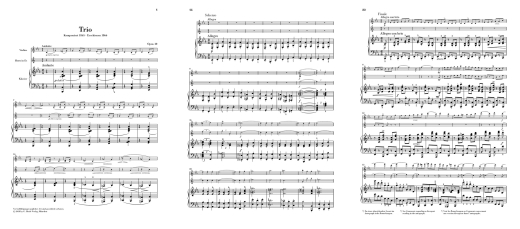 Horn Trio in E flat major op. 40 - Brahms/Loose-Einfalt - Horn/Violin/Piano - Score/Parts