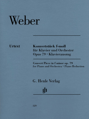 G. Henle Verlag - Concert Piece in f minor op. 79 for Piano and Orchestra (Piano Reduction) - Weber/Herttrich - Piano/Piano Reduction (2 Pianos, 4 Hands) - Book