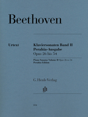 G. Henle Verlag - Piano Sonatas, Volume II, op. 26-54, Perahia Edition - Beethoven /Gertsch /Perahia - Piano - Book