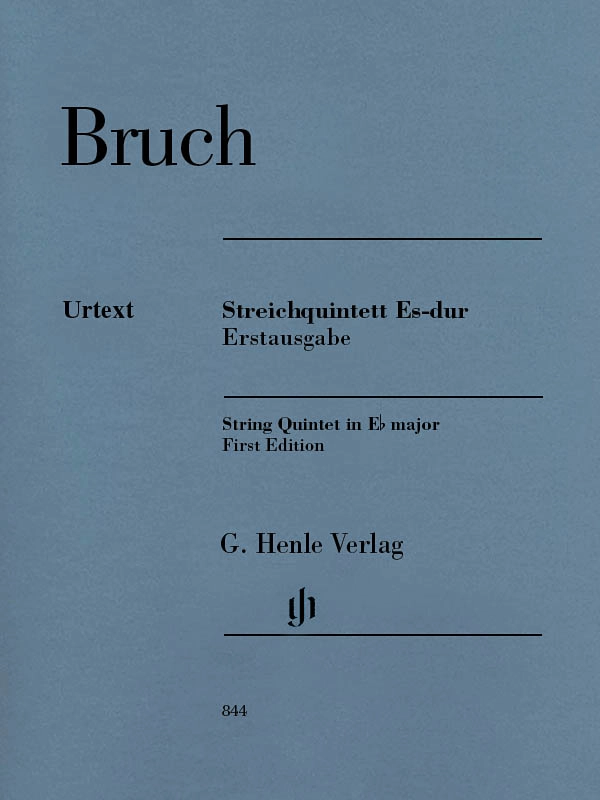 String Quintet in E flat major (First Edition) - Bruch/Kube - String Quintet - Parts Set