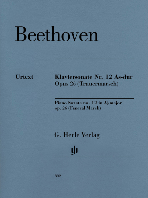 G. Henle Verlag - Piano Sonata no. 12 in A flat major op. 26 (Funeral March) - Beethoven /Gertsch /Perahia - Piano - Book