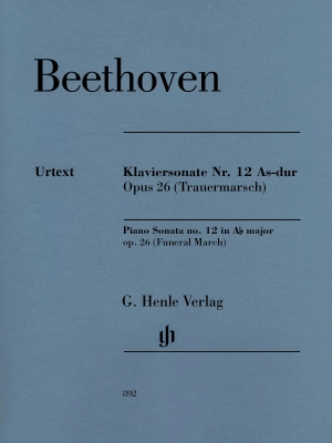 G. Henle Verlag - Piano Sonata no. 12 in A flat major op. 26 (Funeral March) - Beethoven /Gertsch /Perahia - Piano - Book