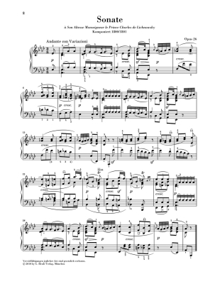 Piano Sonata no. 12 in A flat major op. 26 (Funeral March) - Beethoven /Gertsch /Perahia - Piano - Book