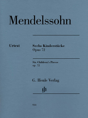 G. Henle Verlag - Six Childrens Pieces op. 72 - Mendelssohn/Jost - Piano - Book