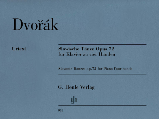 G. Henle Verlag - Slavonic Dances op. 72 - Dvorak/Doge - Piano Duet (1 Piano, 4 Hands) - Book