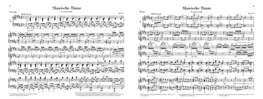 Slavonic Dances op. 72 - Dvorak/Doge - Piano Duet (1 Piano, 4 Hands) - Book