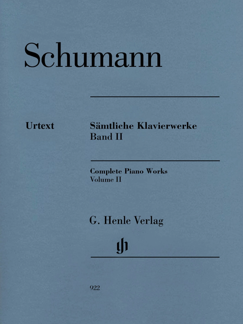 Complete Piano Works, Volume II - Schumann/Herttrich - Piano - Book