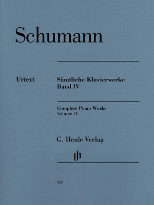 G. Henle Verlag - Complete Piano Works, Volume IV - Schumann/Herttrich - Piano - Book